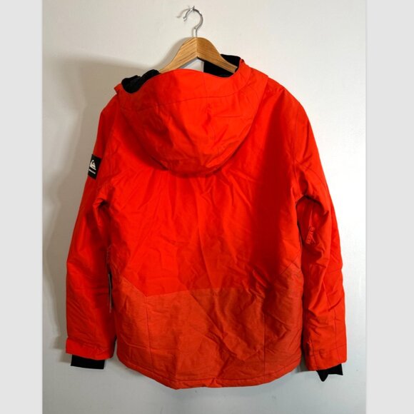 New Quiksilver Men's Mission Orange Printed Block Jacket Dry Flight Highline M - Picture 2 of 9